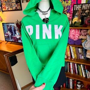 Green Victoria's Secret PINK hoodie